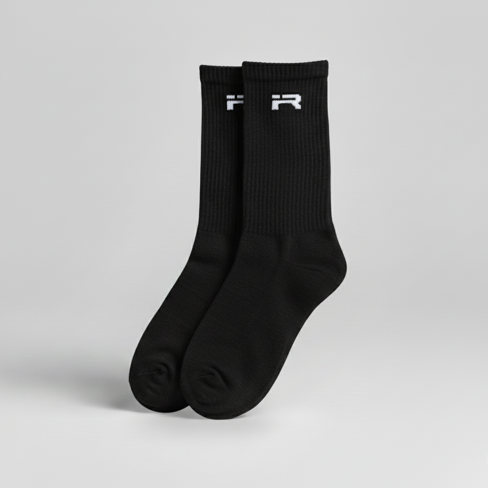 IR Logo Crew Socks (Black)