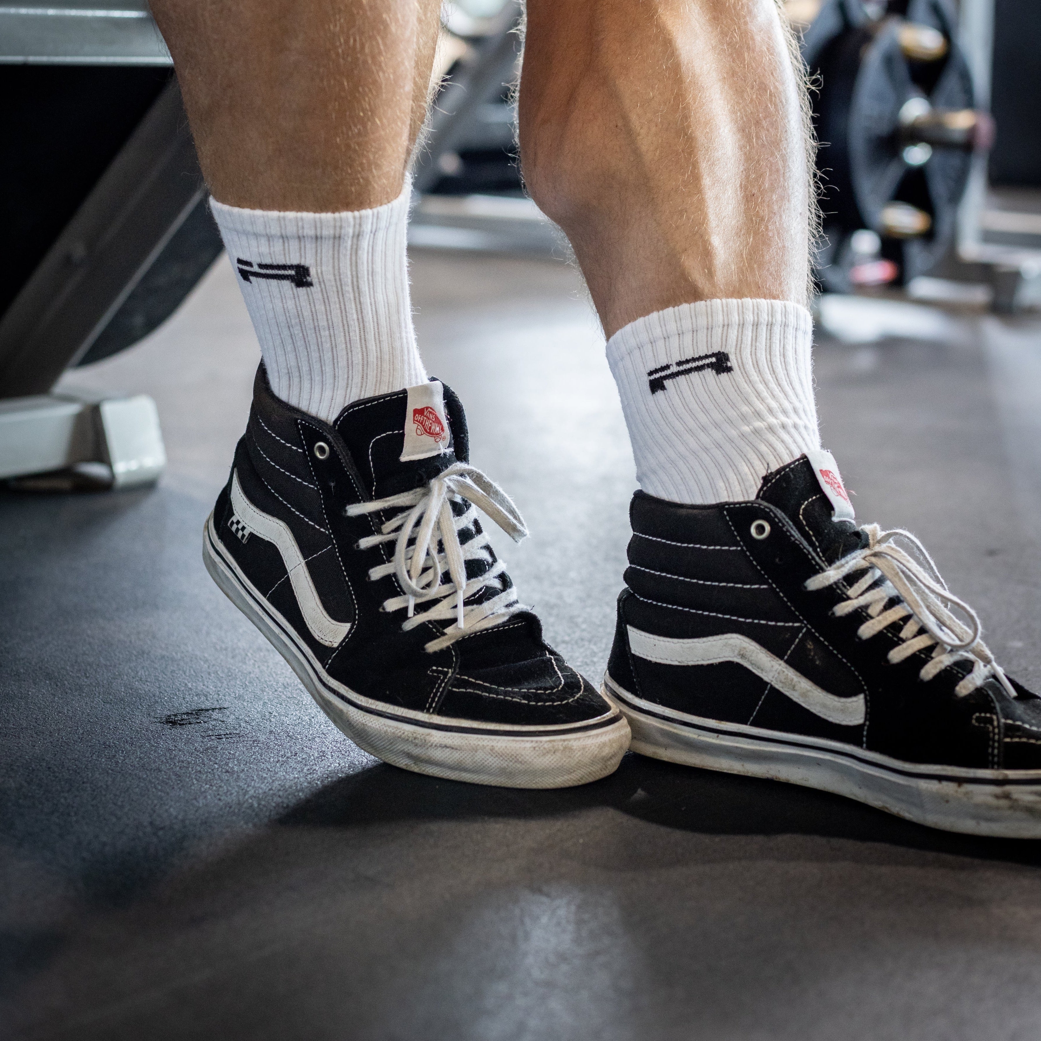IR Logo Crew Socks (White)