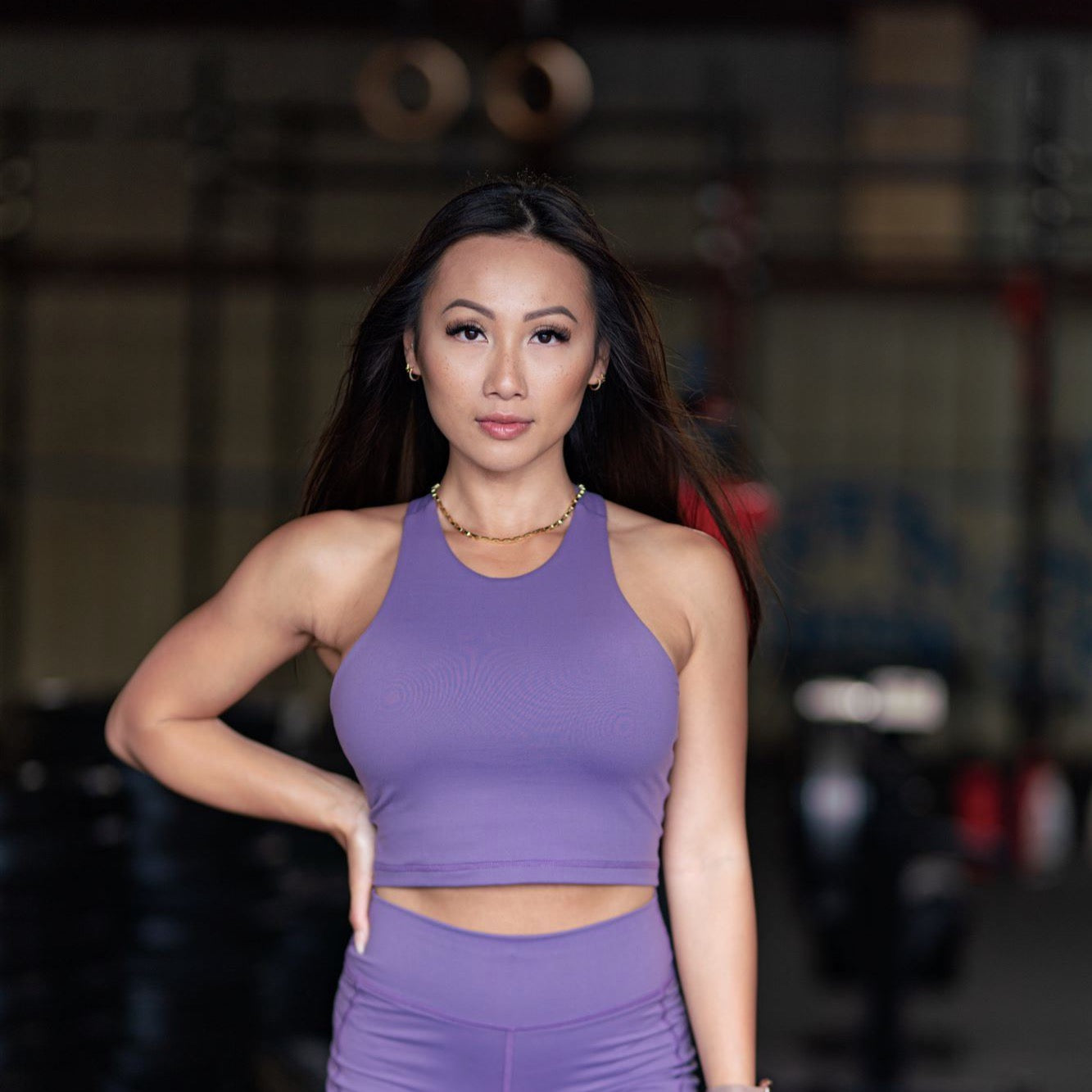 Icon Crop Tank (Smokey Mauve)