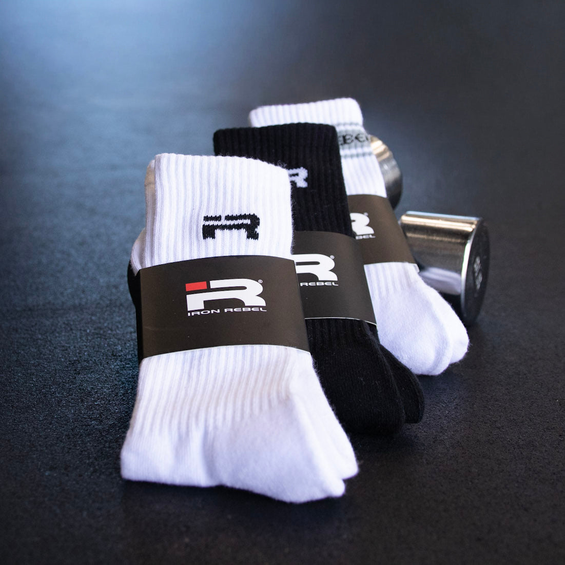 IR Logo Crew Socks (Black)
