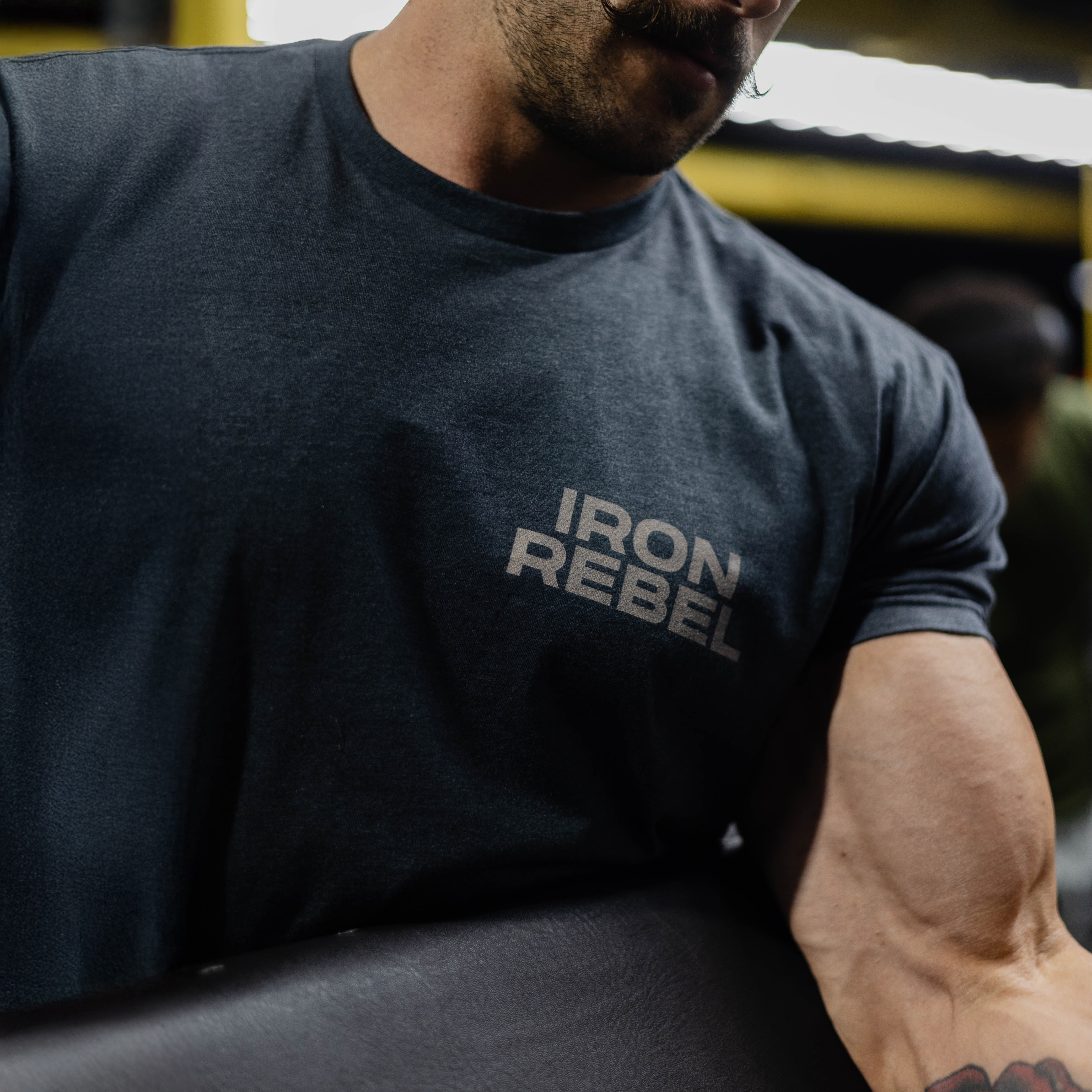 Pegasus Tee (Navy) Premium Fitted Gym T-Shirt