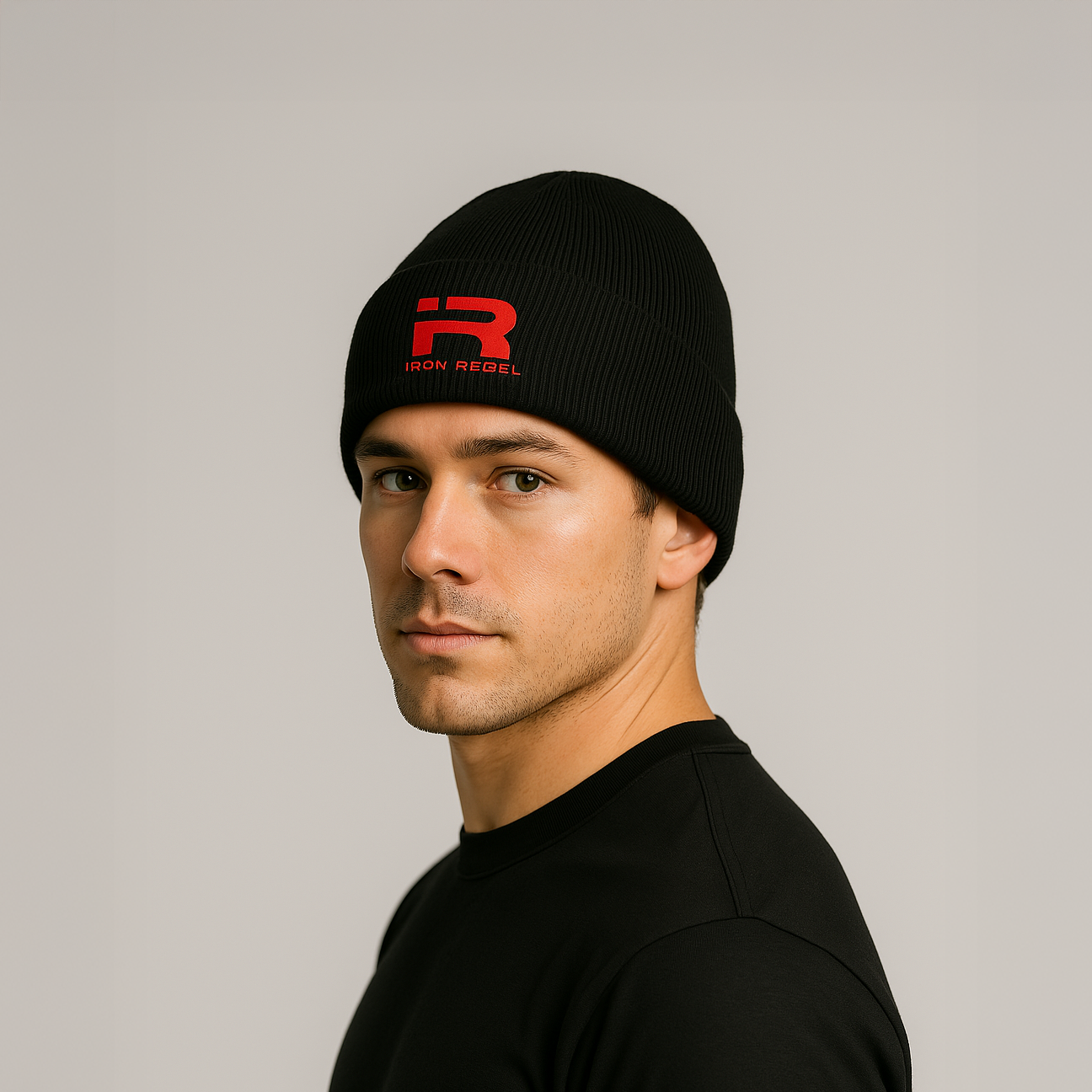 Cuffed Beanie (Red Logo)