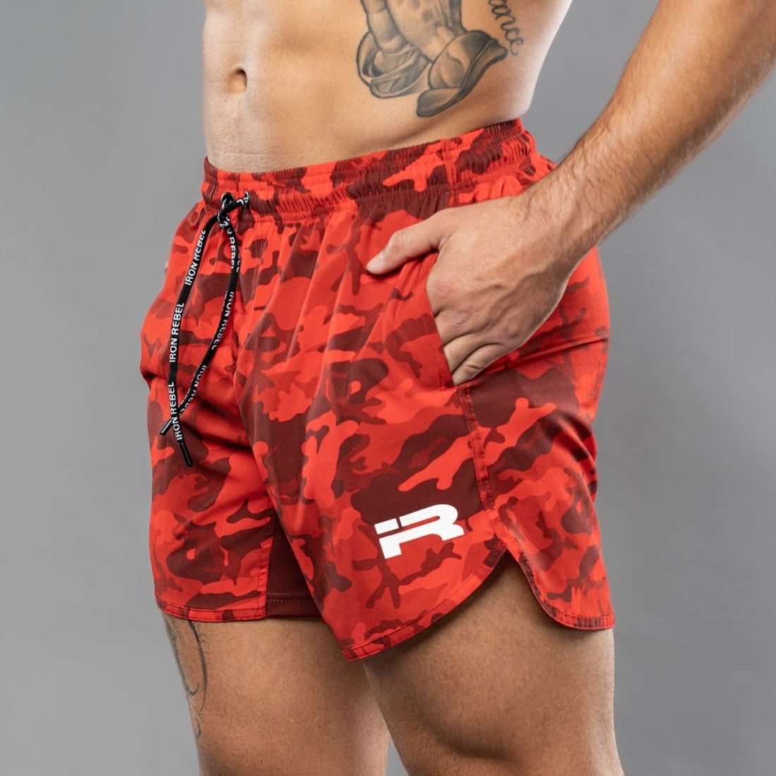 Tech Shorts (Red Camo)