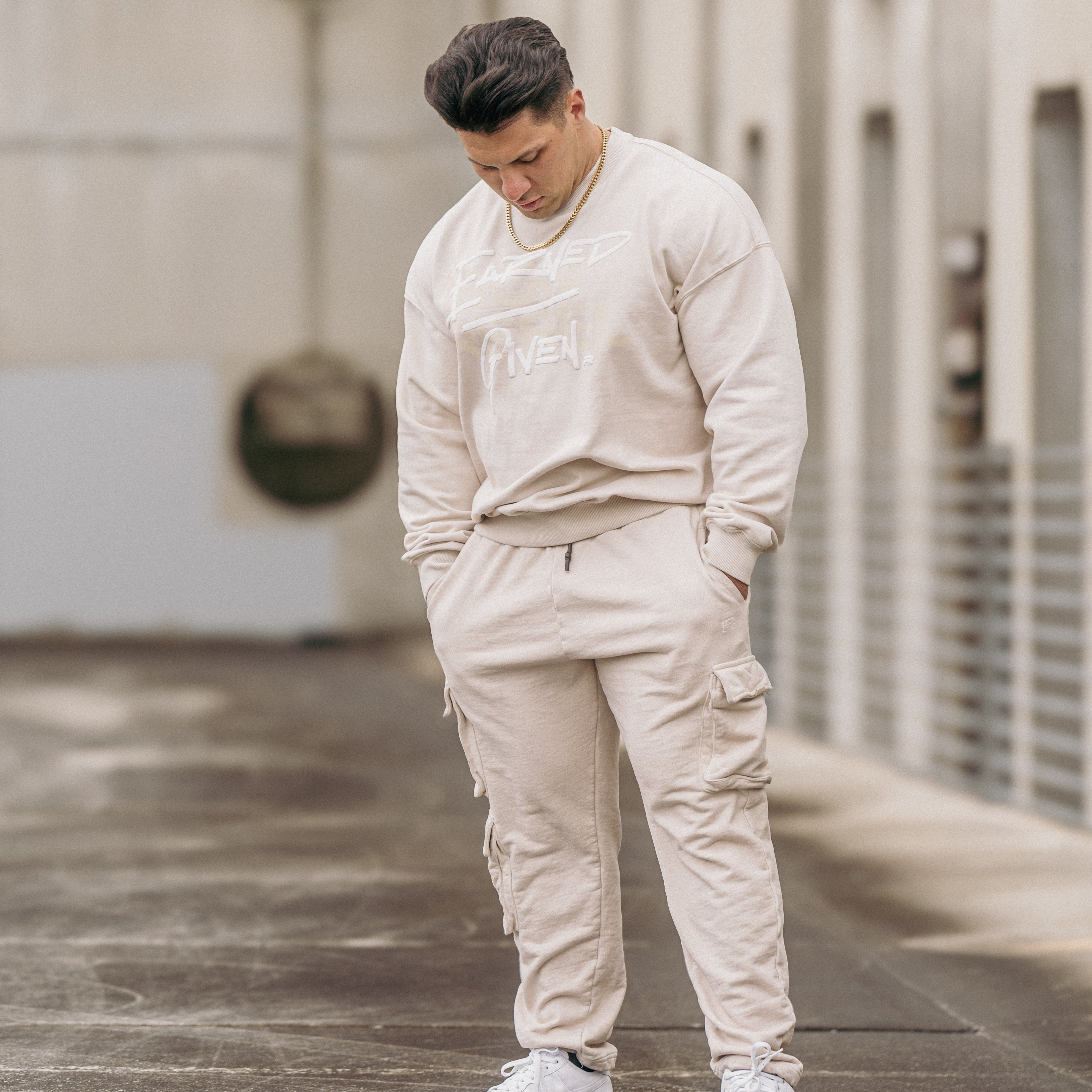 Earned/Given Crewneck (Oat)