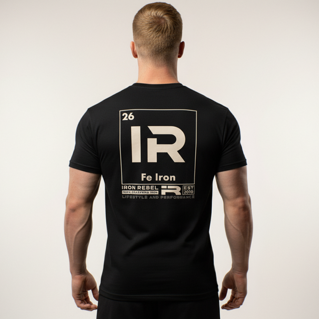 Elements Tee (Black) Premium Fitted Gym T-Shirt