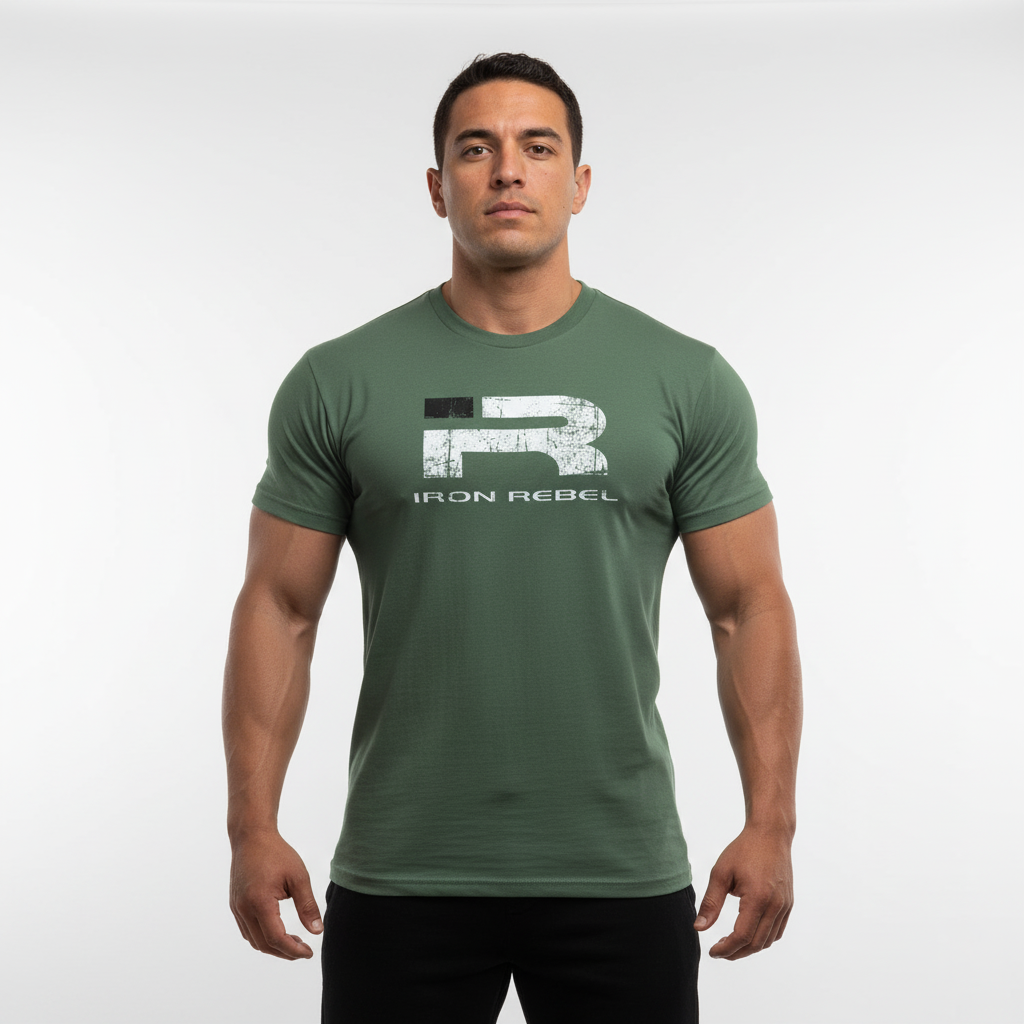 Forged Tee (Army) Premium Fitted Gym T-Shirt