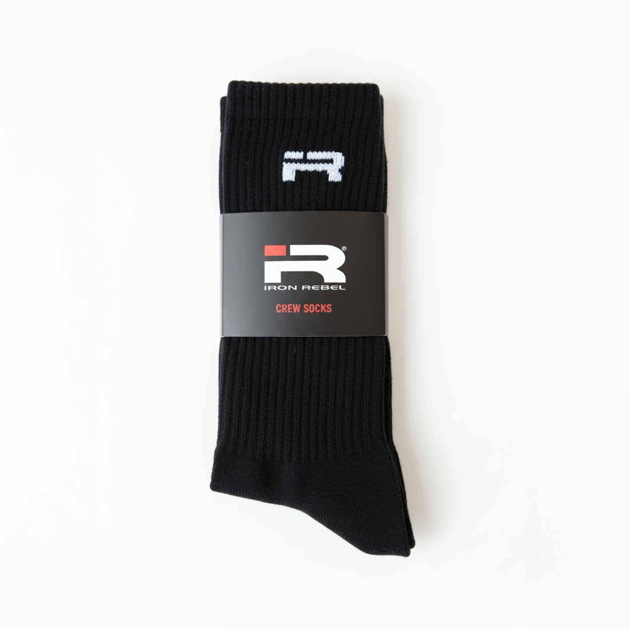 IR Logo Crew Socks (Black)